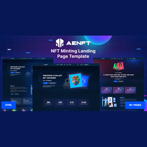 Aenft – NFT Minting Collection WordPress Theme