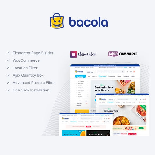 Bacola – Grocery Store and Food eCommerce Theme