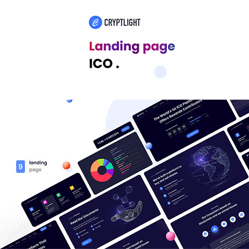 Cryptlight – ICO NFT AI Landing Page WordPress Theme
