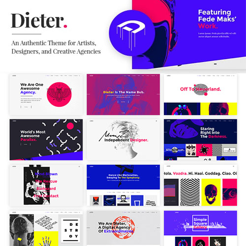 Dieter – Authentic Artist & Creative Design Agency Theme