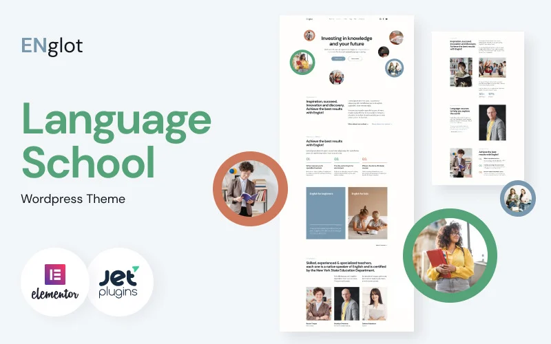 Englot - Clean Language Course WordPress Theme