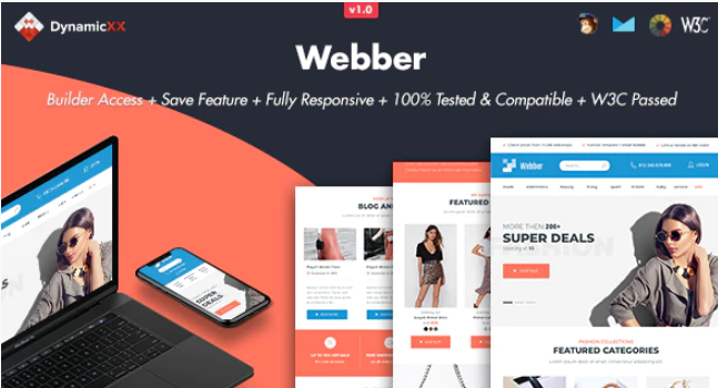 Webber - Responsive Email + Online Template Builder