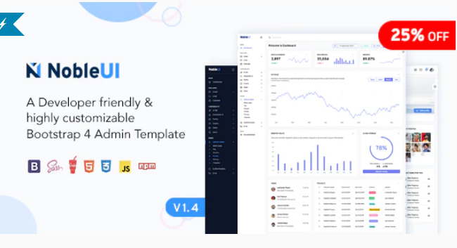 NobleUI - HTML Bootstrap 5 Admin Dashboard Template