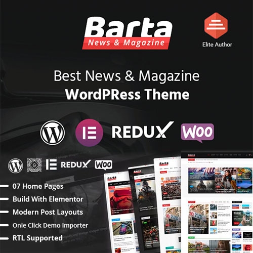 Barta – News & Magazine WordPress Theme