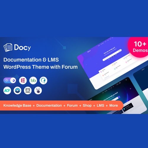 Docy – Premium Documentation, Knowledge base & LMS WordPress Theme with Helpdesk Forum