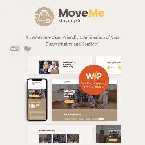 MoveMe | Moving & Storage Relocation Company WordPress Theme