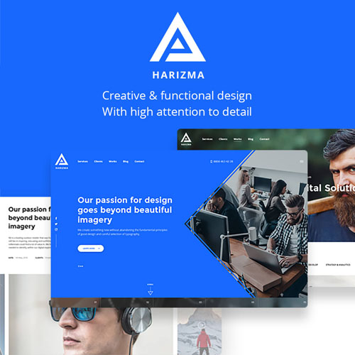 Harizma – Modern Creative Agency WordPress Theme