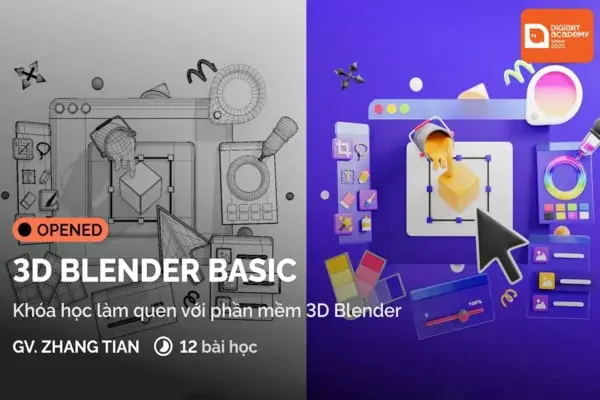 Khóa Học 3D Blender Basic – Digiart Academy