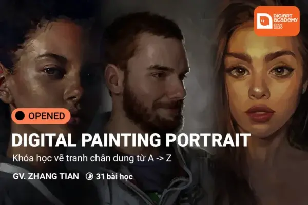 Khóa Học Digital Painting Portrait – Digiart Academy