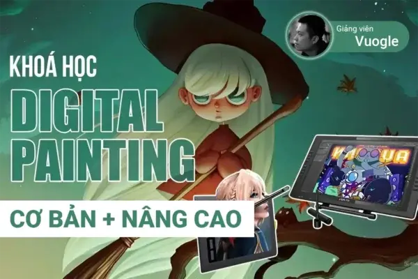 Combo 2 Khóa Học Digital Painting Từ Cơ Bản Đến Nâng Cao – GV. Vuong Le