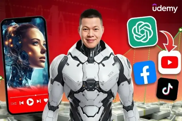 Khoá Học AI Làm Video Xây Kênh Youtube, Tiktok, Facebook