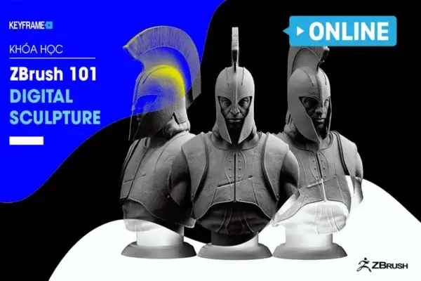 Khóa Học ZBrush 101 Digital Sculpture – KeyFrame