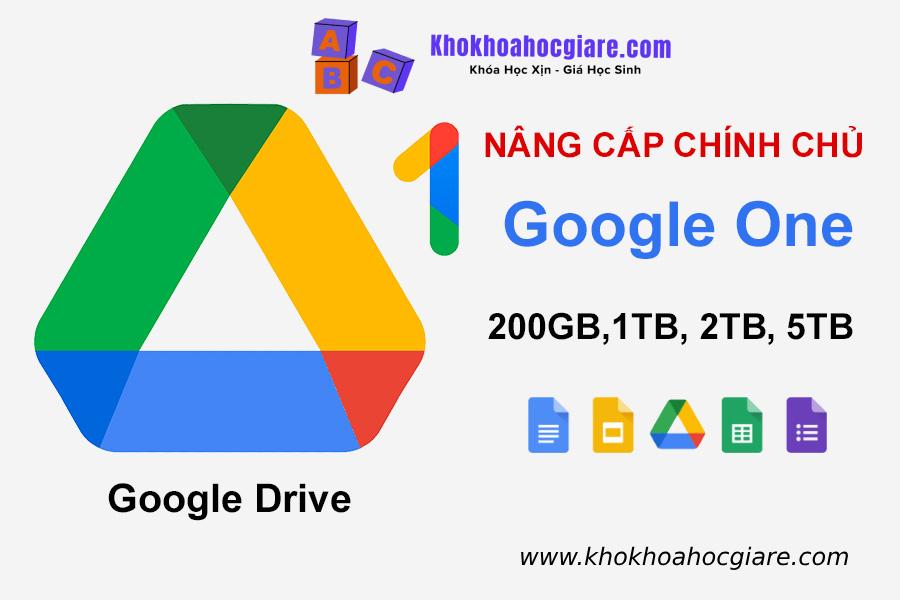 Tài khoản Google One - Google Drive chính chủ vĩnh viễn