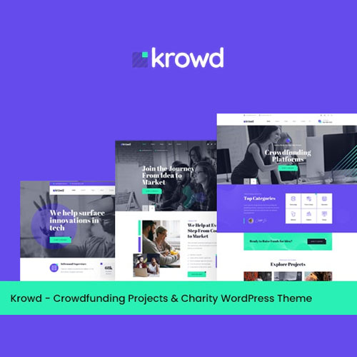Krowd – Crowdfunding & Charity WordPress Theme