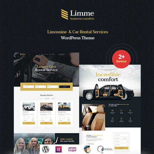 Limme – Limousine Transfers & Car Dealer WordPress Theme + RTL