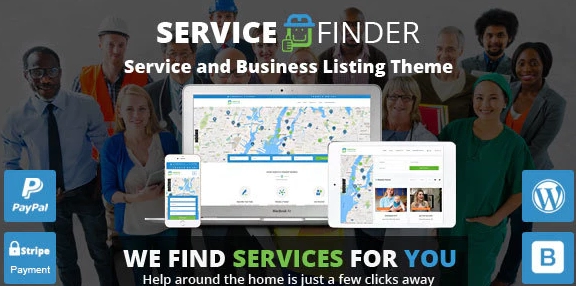 Service Finder - Provider and Business Listing WordPress Theme