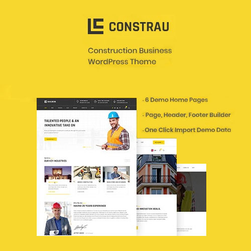 Constrau - Construction Business WordPress Theme