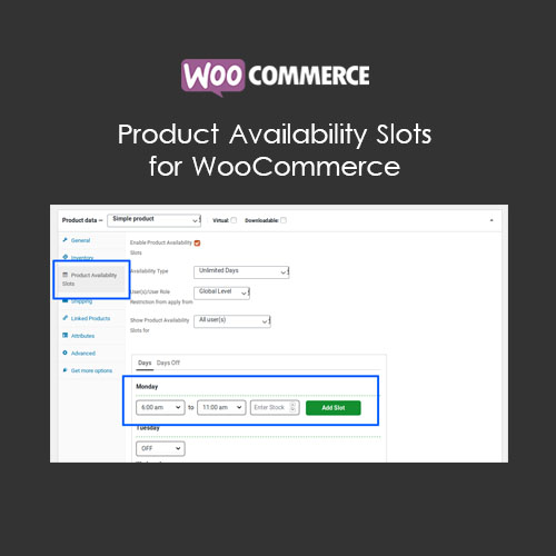 Product Availability Slots for WooCommerce