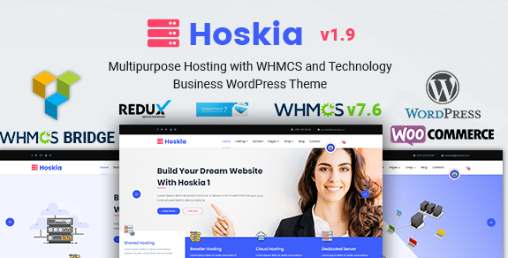Hoskia | Multipurpose Hosting WordPress with WHMCS Theme