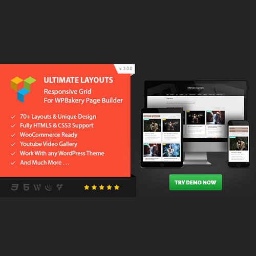 Ultimate Layouts - Responsive Grid & Youtube Video Gallery - Addon For WPBakery Page Builder