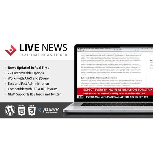 Live News - Real Time News Ticker