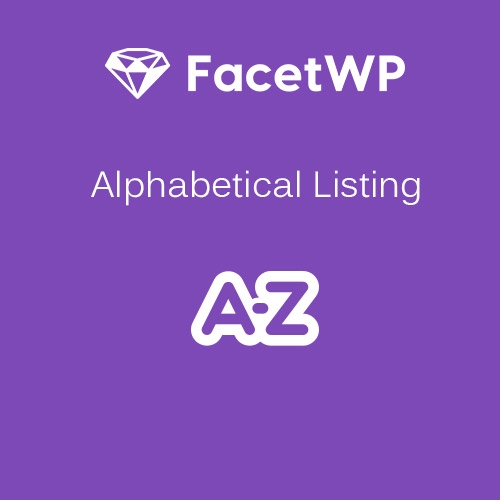 FacetWP – Alphabetical Listing