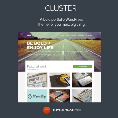 Cluster – A Bold Portfolio WordPress Theme