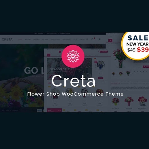 Creta – Flower Shop WooCommerce WordPress Theme