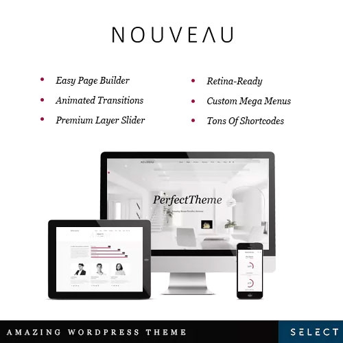 Nouveau – Multi-Purpose Retina WordPress Theme