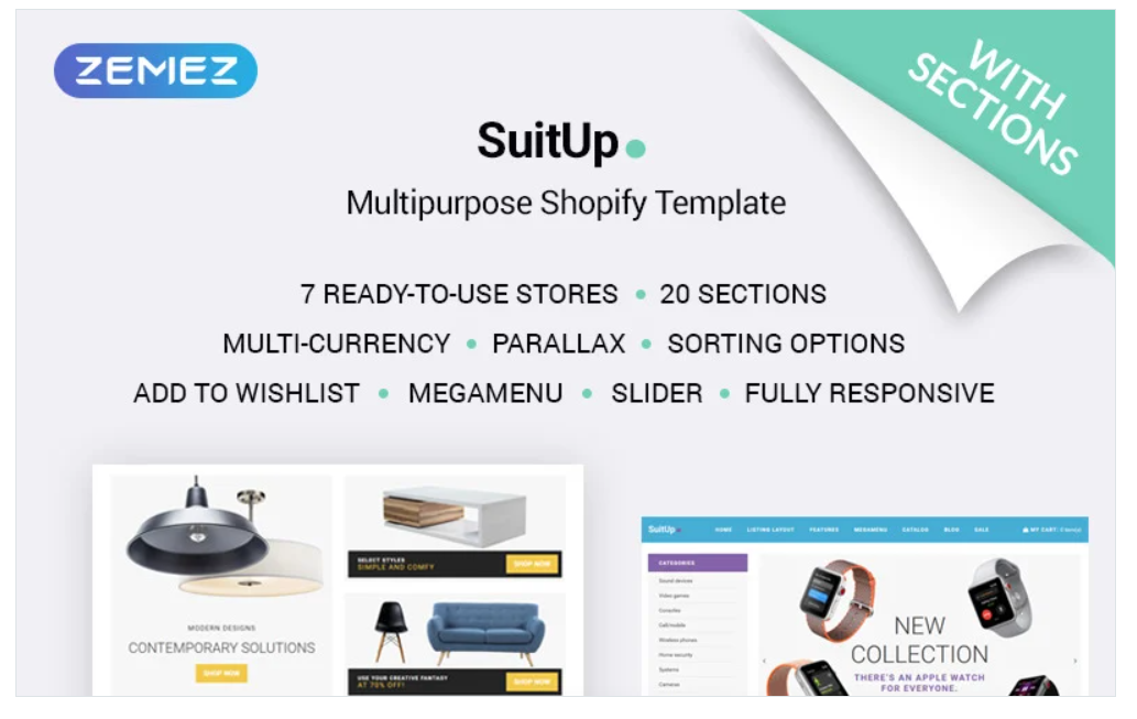 SuitUP - Multipurpose Online Store Shopify Theme