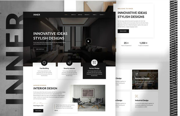 Inner – Interior Design & Architecture Template Kit