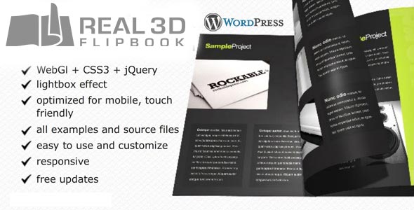 Real3D FlipBook WordPress Plugin