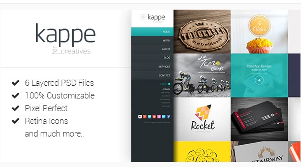 Kappe - Creative Full Screen HTML5 Template