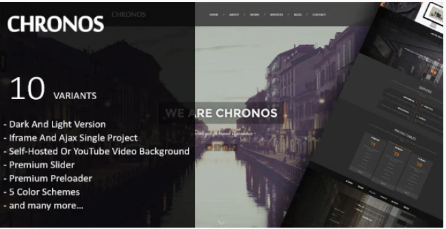 Chronos - Parallax One Page HTML Template