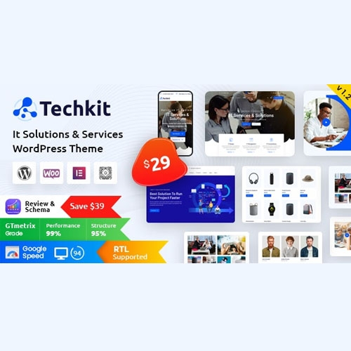 Techkit – Technology & IT Solutions WordPress Theme