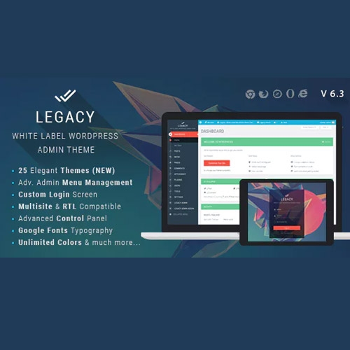 Legacy – White label WordPress Admin Theme