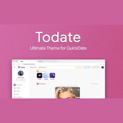 Todate - The Ultimate QuickDate Theme