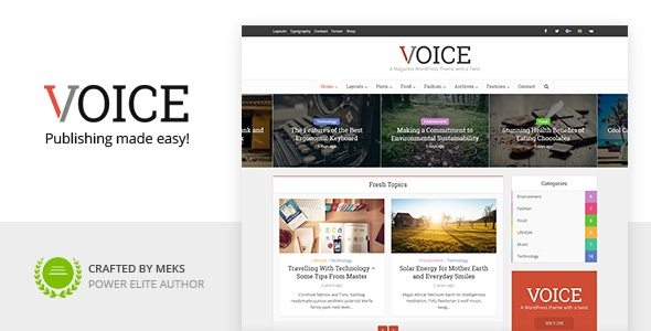 Voice - News Magazine WordPress Theme