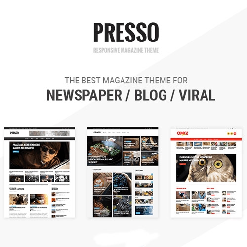 PRESSO – Modern Magazine / Newspaper / Viral Theme