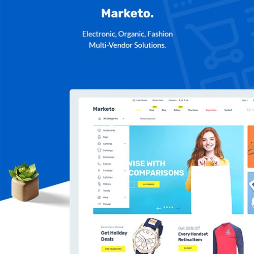 Marketo – eCommerce & Multivendor Marketplace Woocommerce WordPress Theme