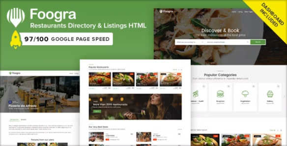 Foogra - Restaurants Directory & Listings Template