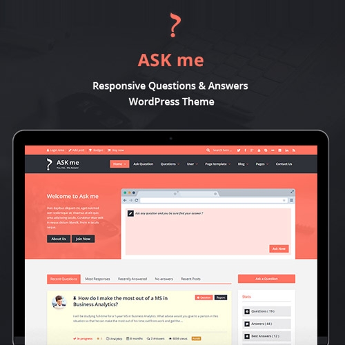 Ask Me – Responsive Questions & Answers WordPress